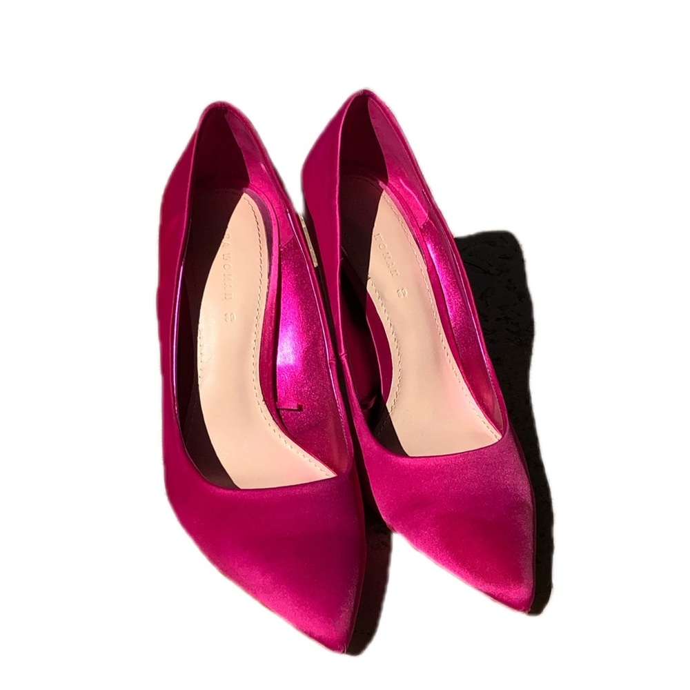 Zara pointed toe high heel fuchsia pumps, 39 US 8 - Picture 2 of 4